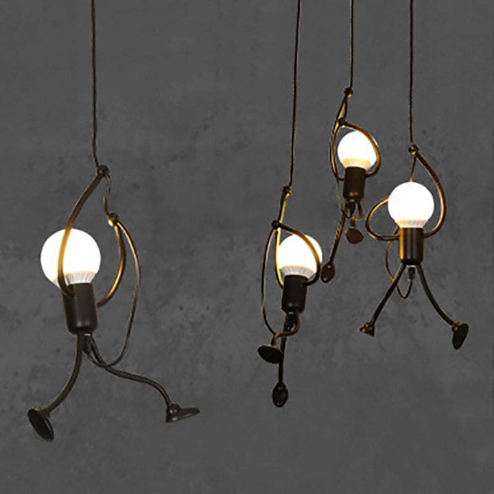 Arisha LED Ferro Speciale Design Uomo Lampada a Sospensione