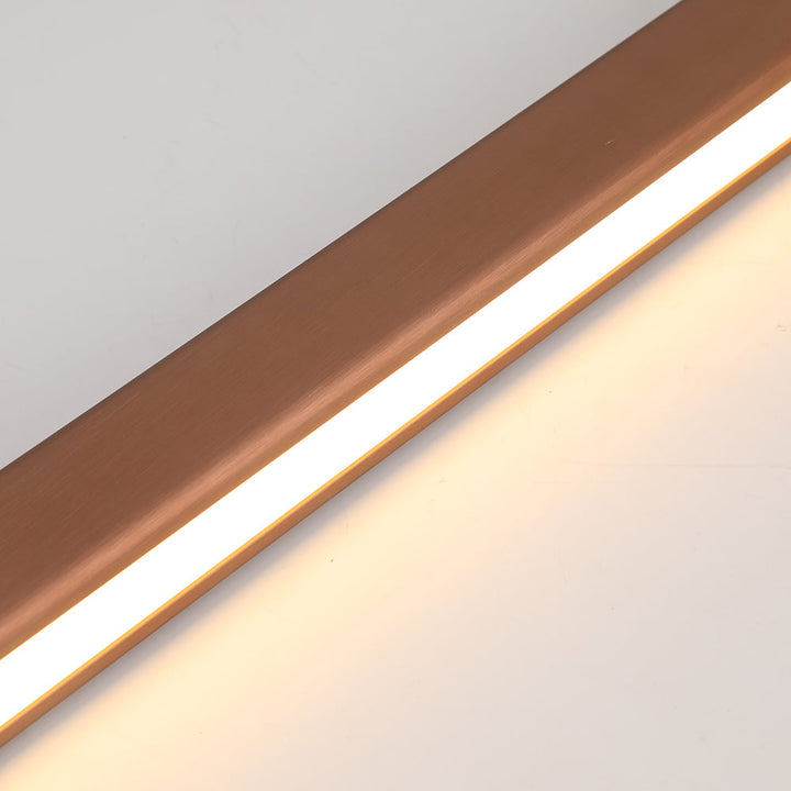 Arisha Moderna LED Lampada a Sospensione Metallo Nero/Marrone Lineare