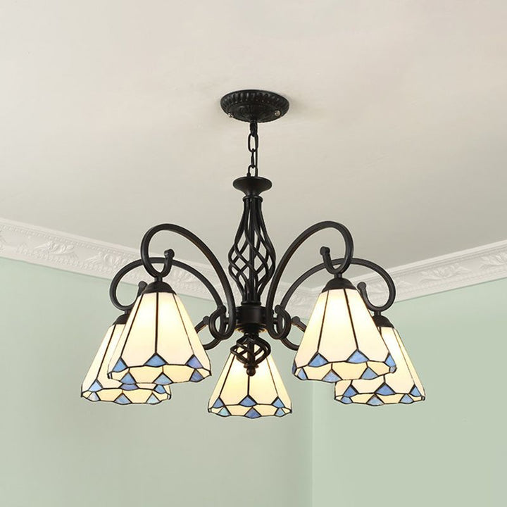 Silva Tiffany Ramo Mediterraneo Metallo Lampadari