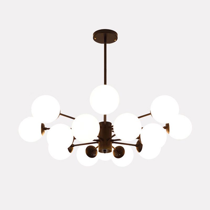 Valentina Moderno LED Semplice Lampade a Sospensione Vetro Metallo Nero/Oro Soggiorno/Camera da Letto
