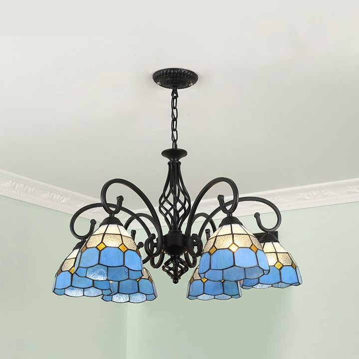 Silva Tiffany Ramo Mediterraneo Metallo Lampadari