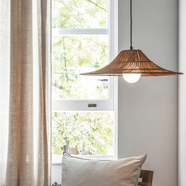 Ritta Vintage Pendant Lights Rattan Bedroom Dining Room Living Room