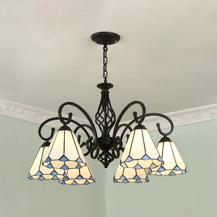 Silva Tiffany Ramo Mediterraneo Metallo Lampadari