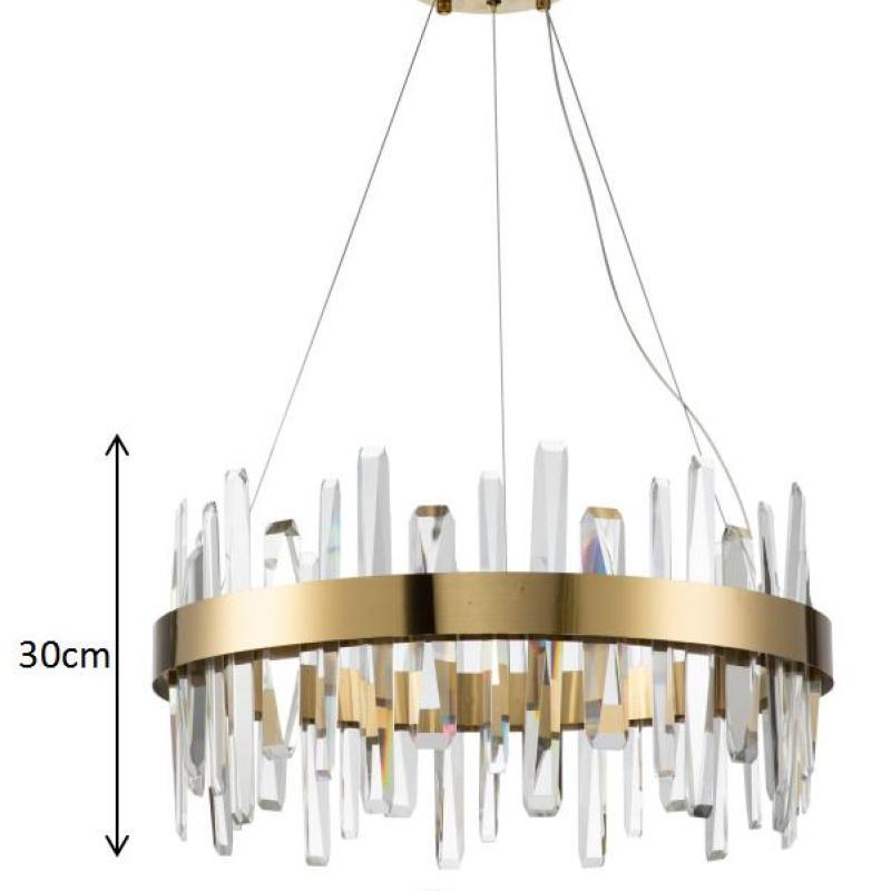 Kristy Moderno LED Lusso Lampadario Metallo Cristallo Soggiorno/Camera da Letto