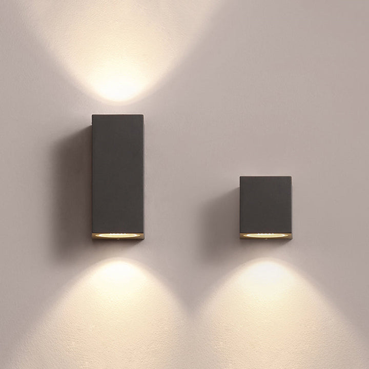 Ray Moderne LED Lampade da Esterno Metallo Nero Quadrato Minimalista