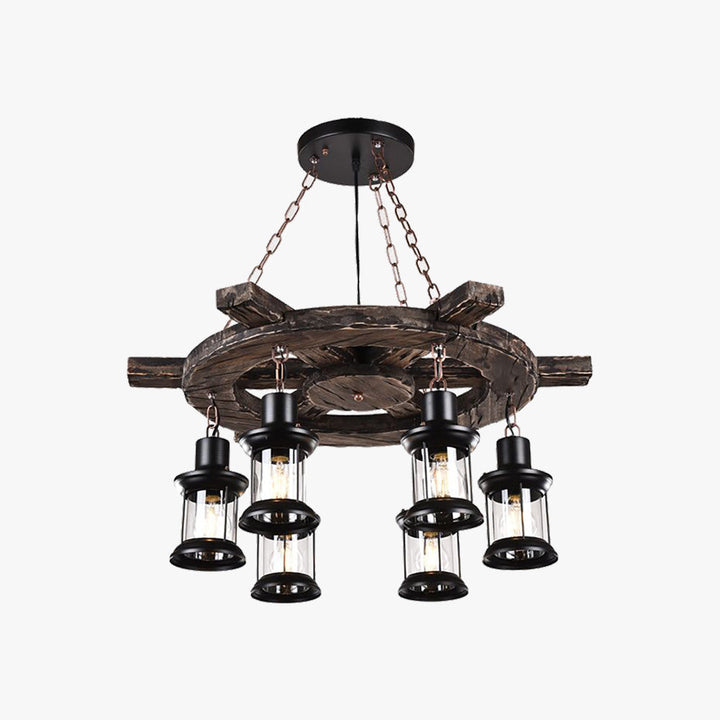 Epoch Naturale Legno Vetro Lampade a Sospensione Bar