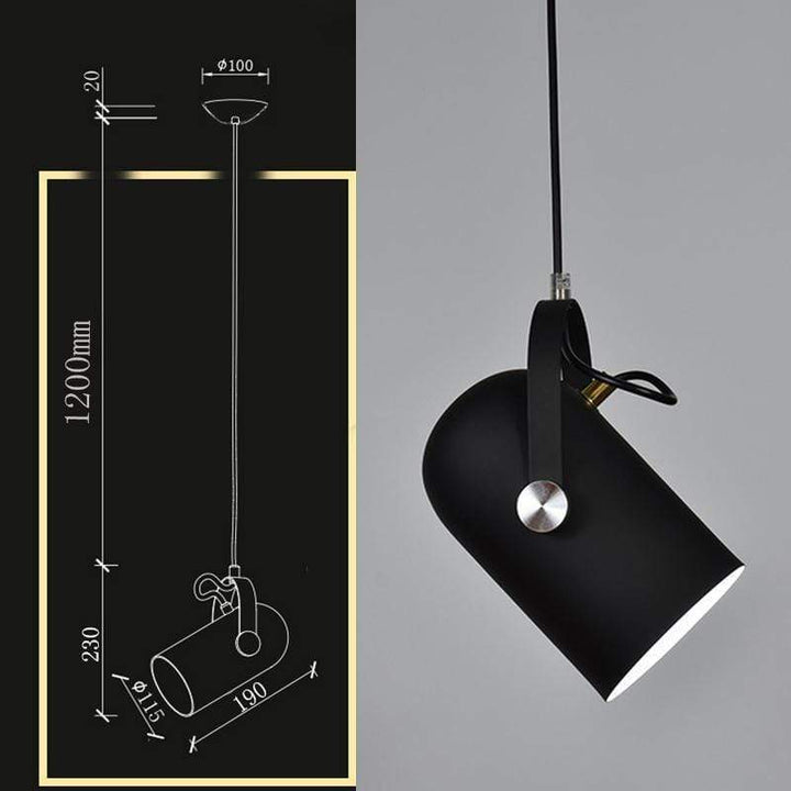 Valentina Moderno LED Metallo Lampade a Sospensione Angolo Regolabile