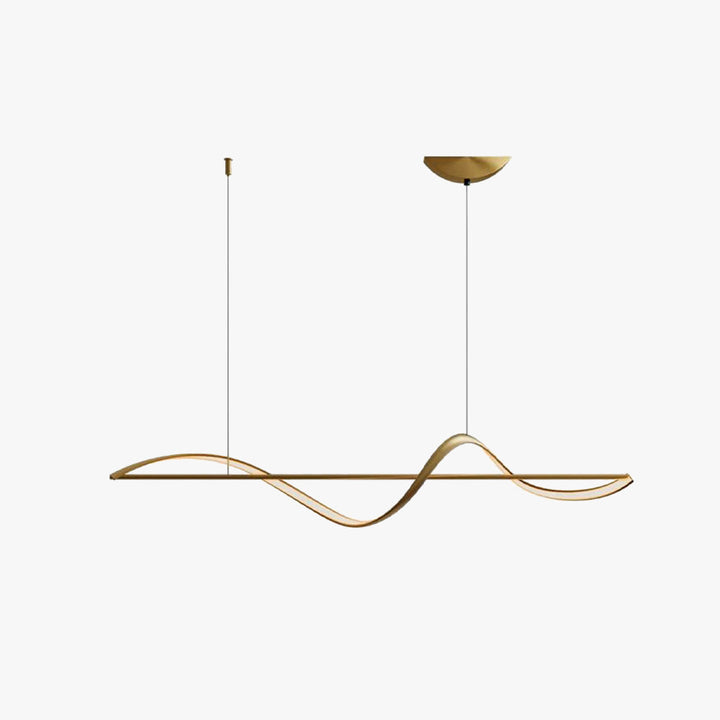 Arisha Lampada a Sospensione Metallo Ottone/Nero Onda Galleria d&