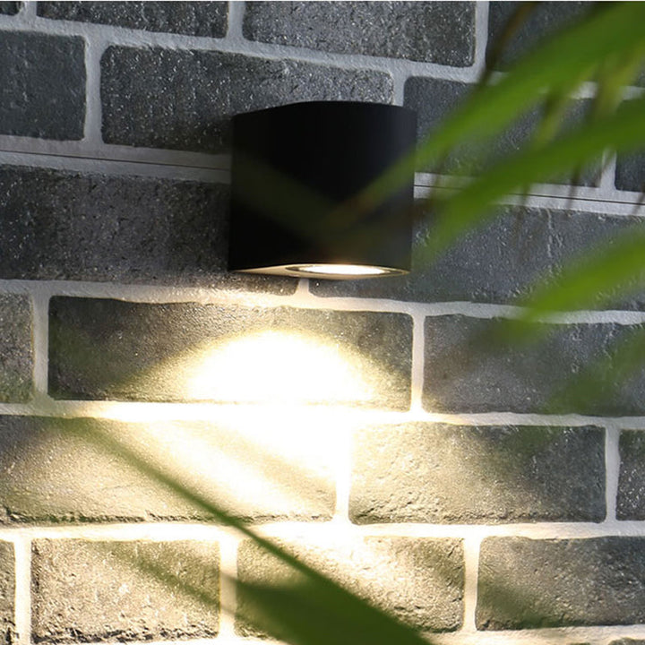 Ray Moderne LED Lampade da Esterno Metallo Nero Quadrato Minimalista
