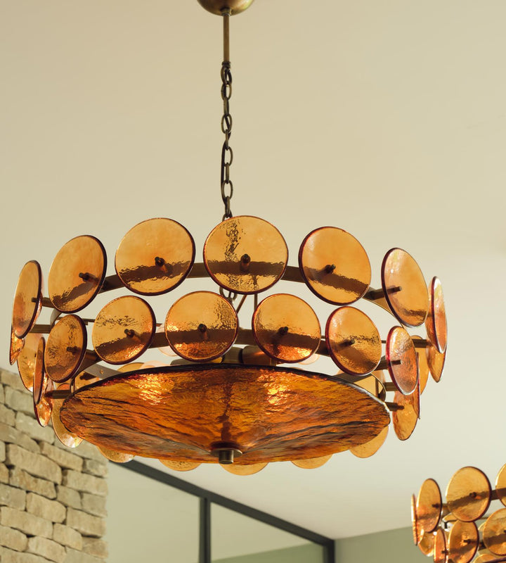 Eirinena lampadario Murano in vetro antico