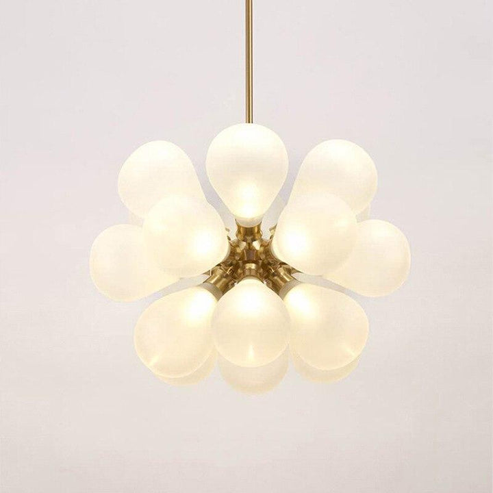 Valentina Design LED Lampade a Sospensione Bolla Vetro Blu/Bianco/Viola
