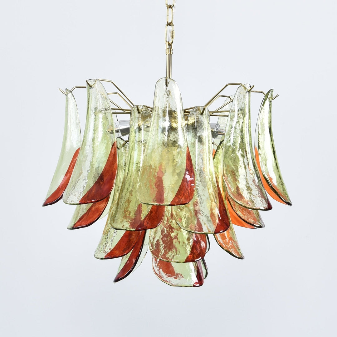 Celoraria lampadario vetro di Murano petali elegante