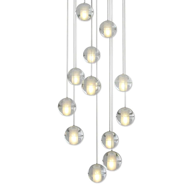 Valentina Moderna LED Lampada a Sospensione Multi Trasparente Globo Atrio Soggiorno/Camera da Letto