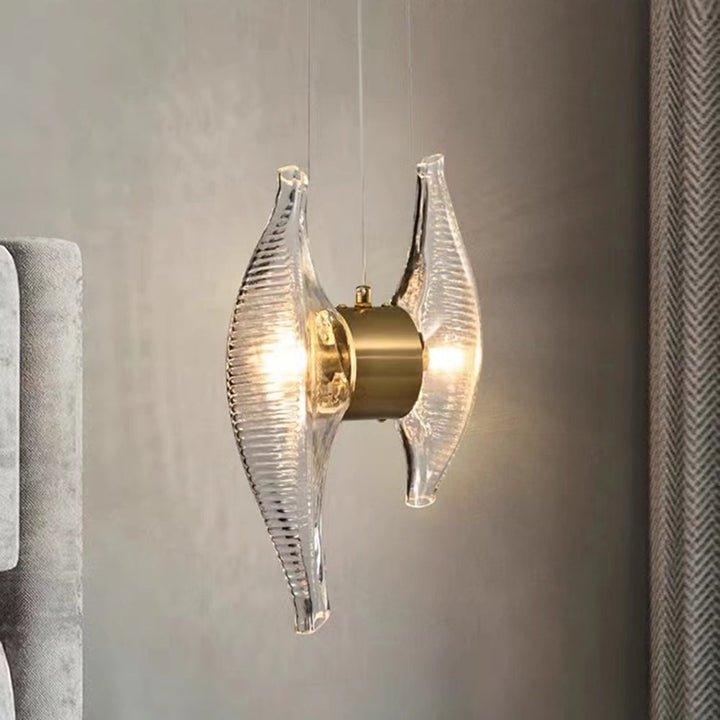 Kristy Moderno LED Lampade a Sospensione Oro Lusso Vetro Metallo Soggiorno/Camera da Letto