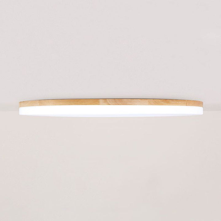 Muto Minimalista LED Plafoniere Legno Acrilico Bianco Rotondo Soggiorno/Camera da Letto