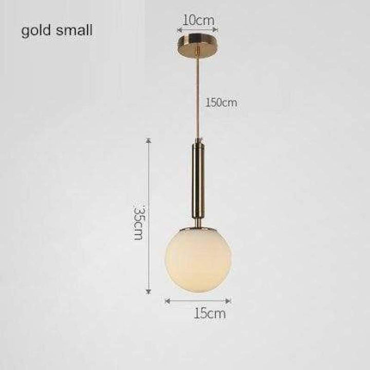Valentina Moderno LED Vetro Palla Lampade a Sospensione Bianco/Chiaro