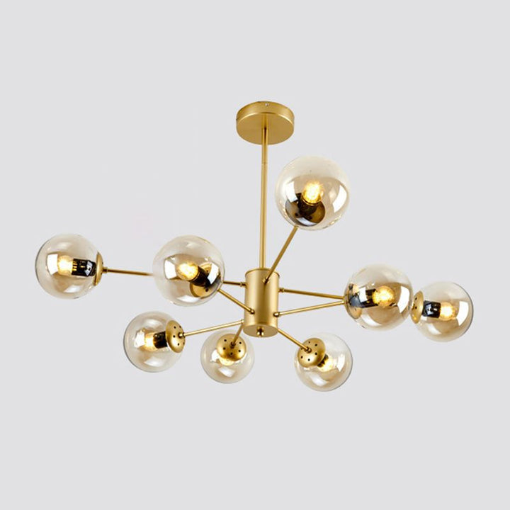 Valentina Moderno LED Semplice Lampade a Sospensione Vetro Metallo Nero/Oro Soggiorno/Camera da Letto