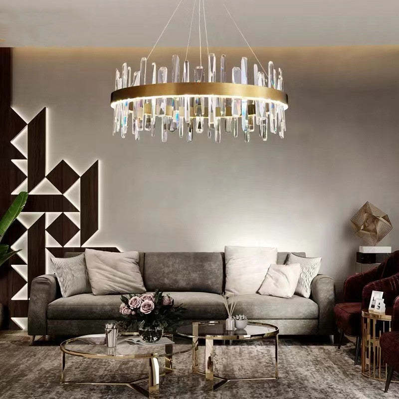 Kristy Moderno LED Lusso Lampadario Metallo Cristallo Soggiorno/Camera da Letto