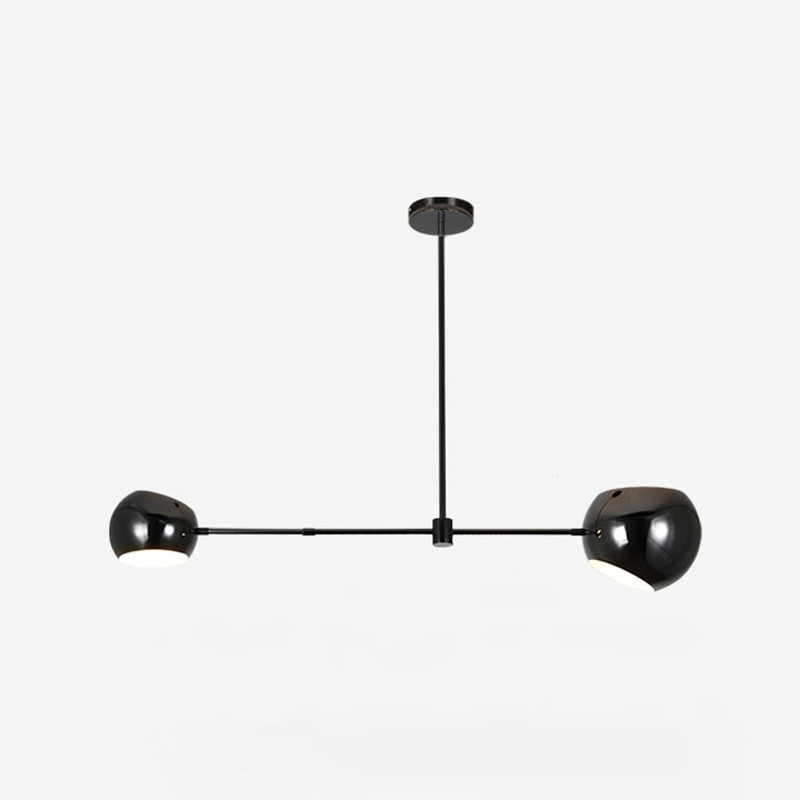 Celanella lampadario nero vetro Acaba elegante