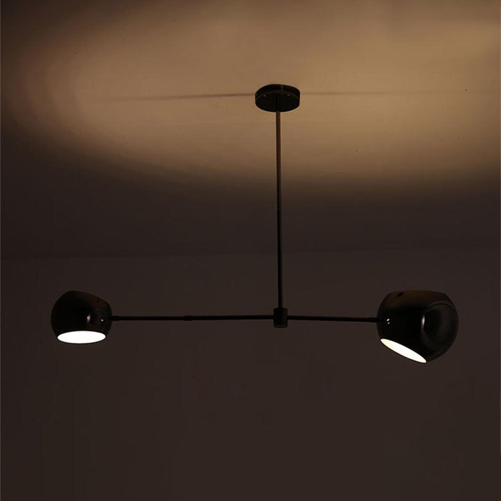 Celanella lampadario nero vetro Acaba elegante