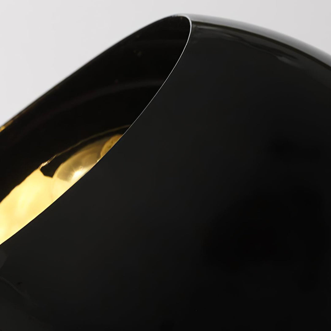 Celanella lampadario nero vetro Acaba elegante