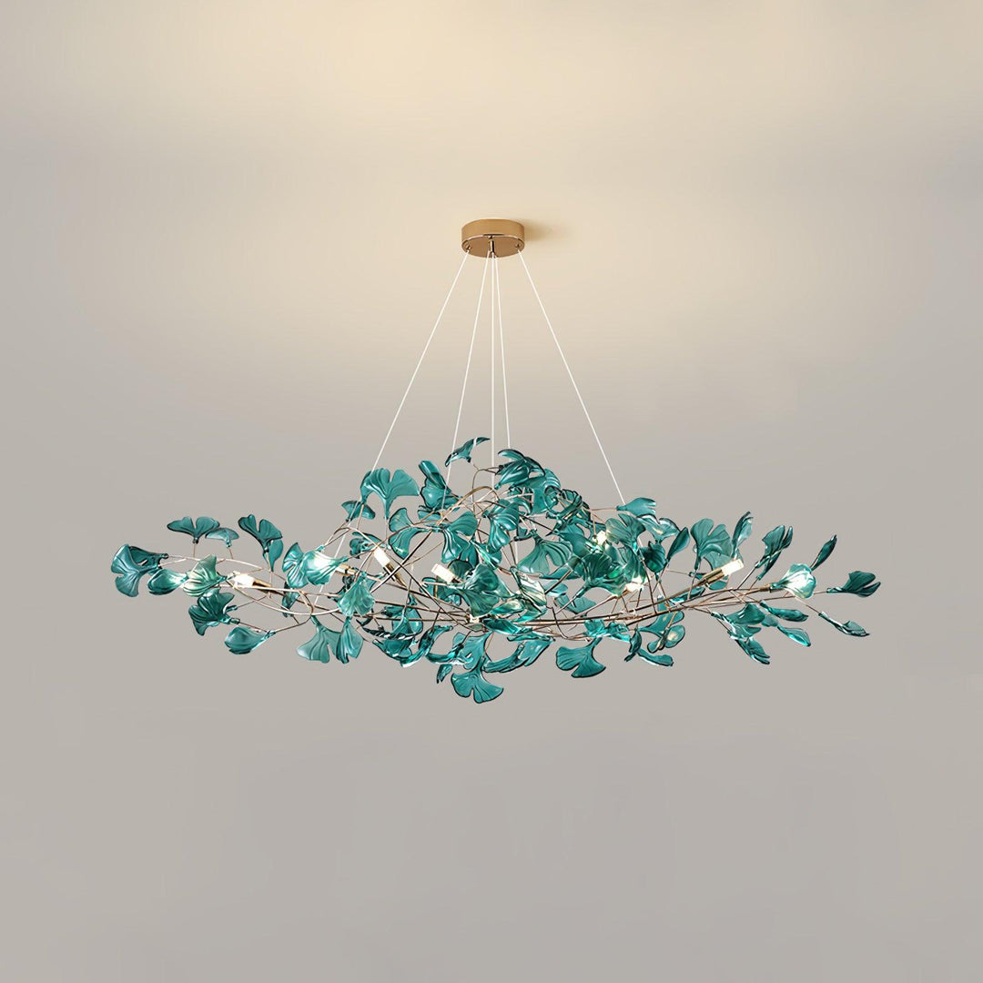 Olivia Lampadari in Acrilico a Forma di Ginkgo