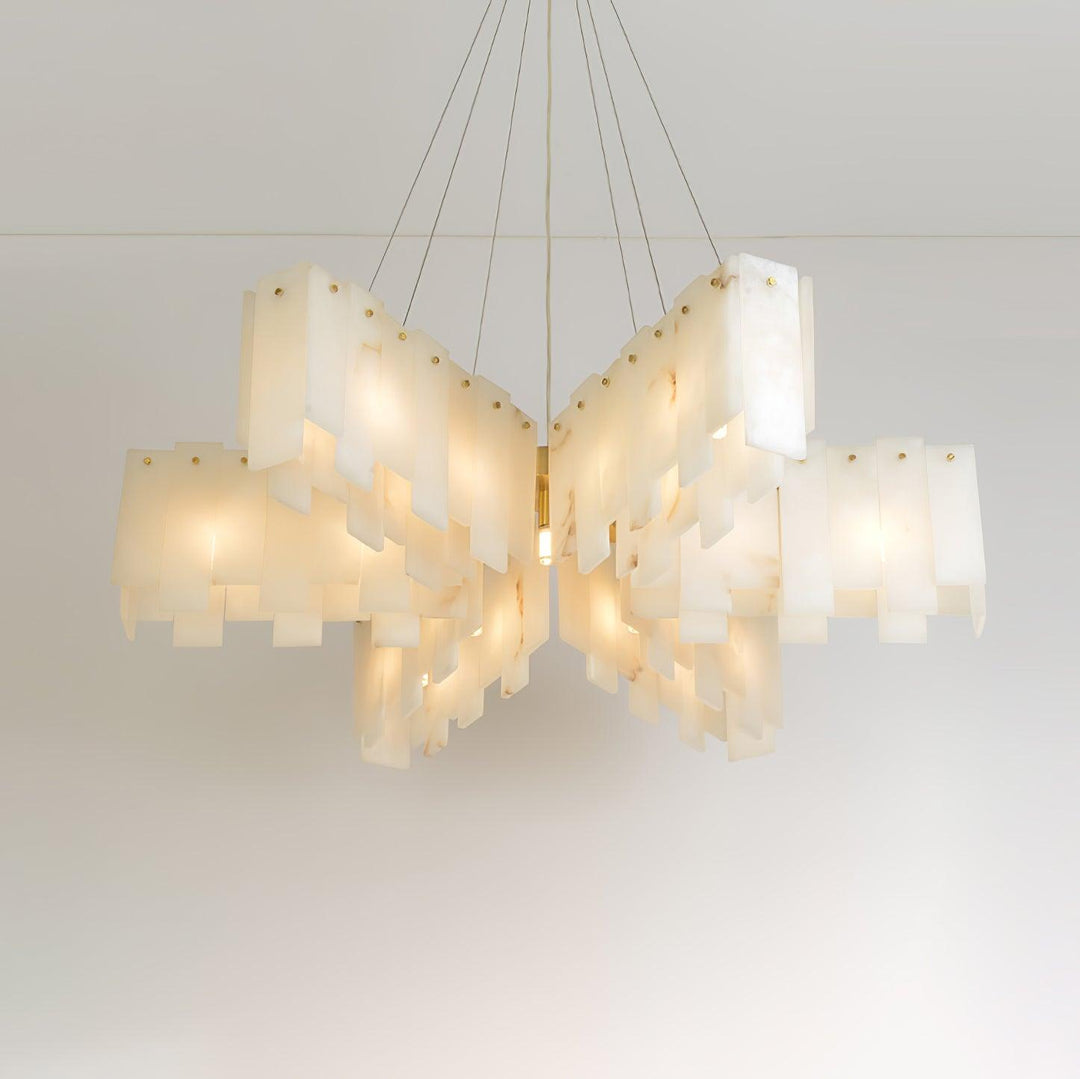 Vevelila lampadario in alabastro