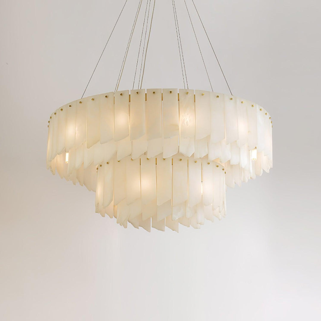 Vevelila lampadario in alabastro
