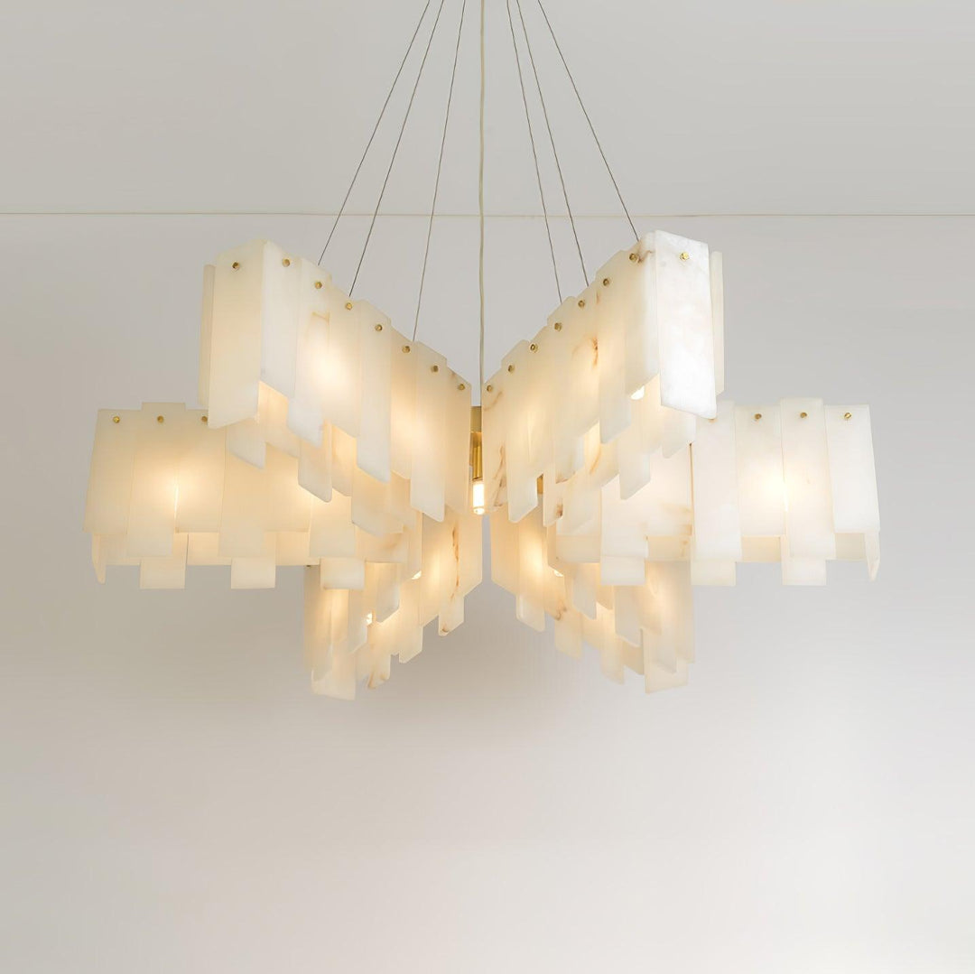 Vevelila lampadario in alabastro