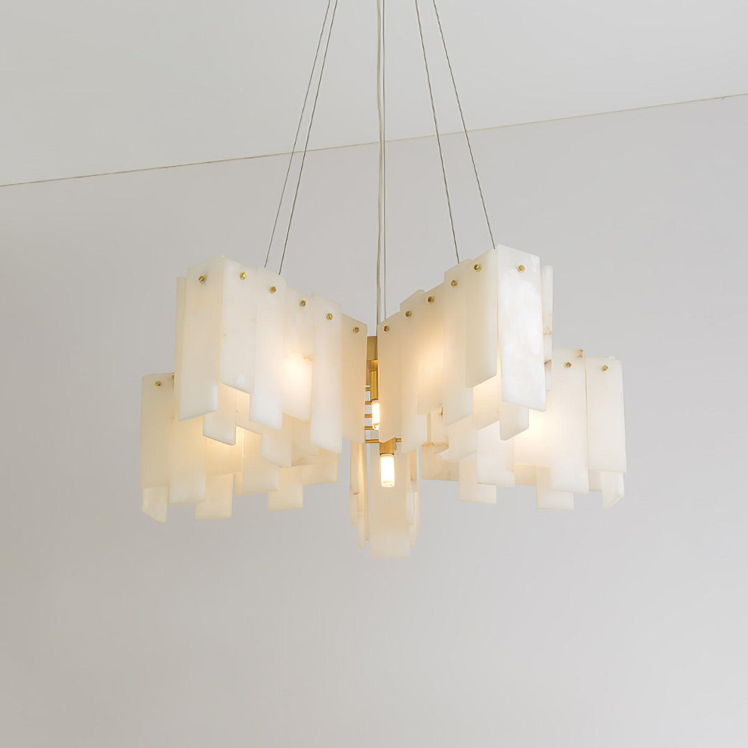 Vevelila lampadario in alabastro