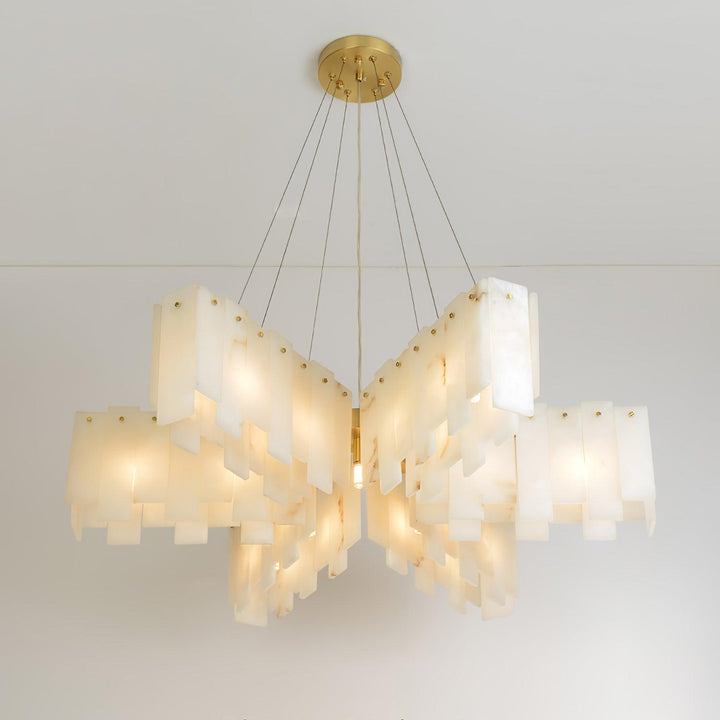 Vevelila lampadario in alabastro