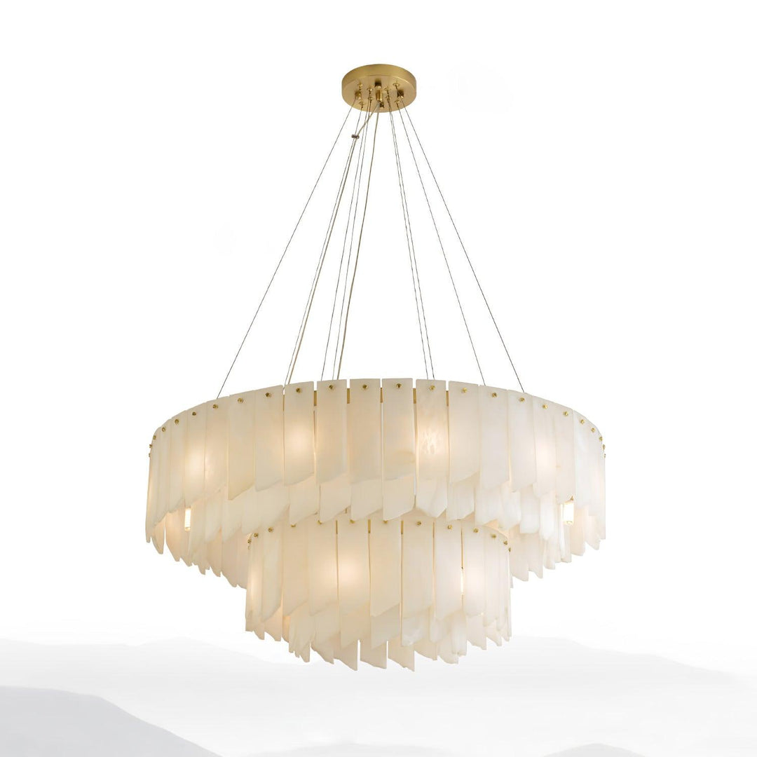 Vevelila lampadario in alabastro