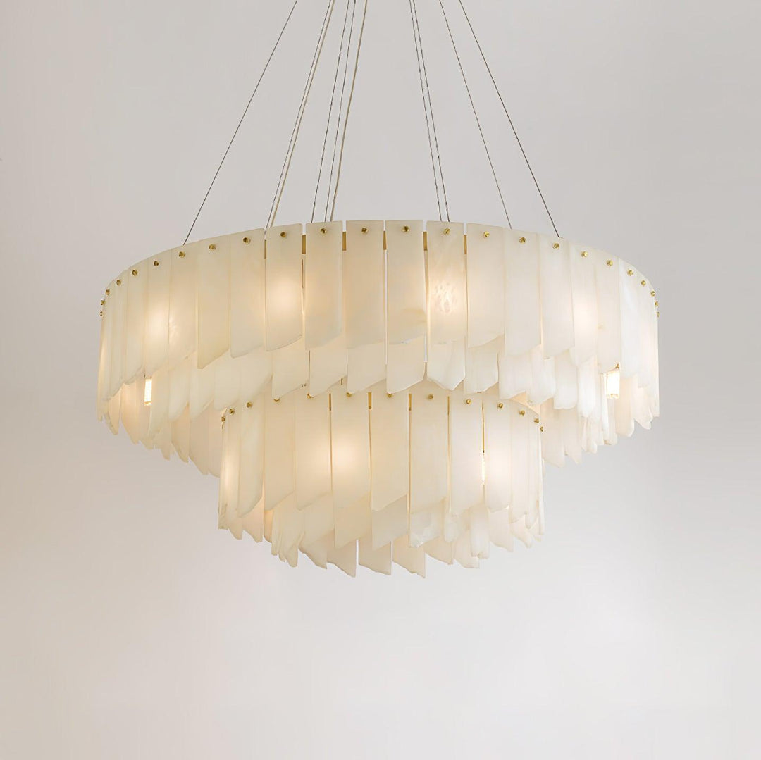 Vevelila lampadario in alabastro