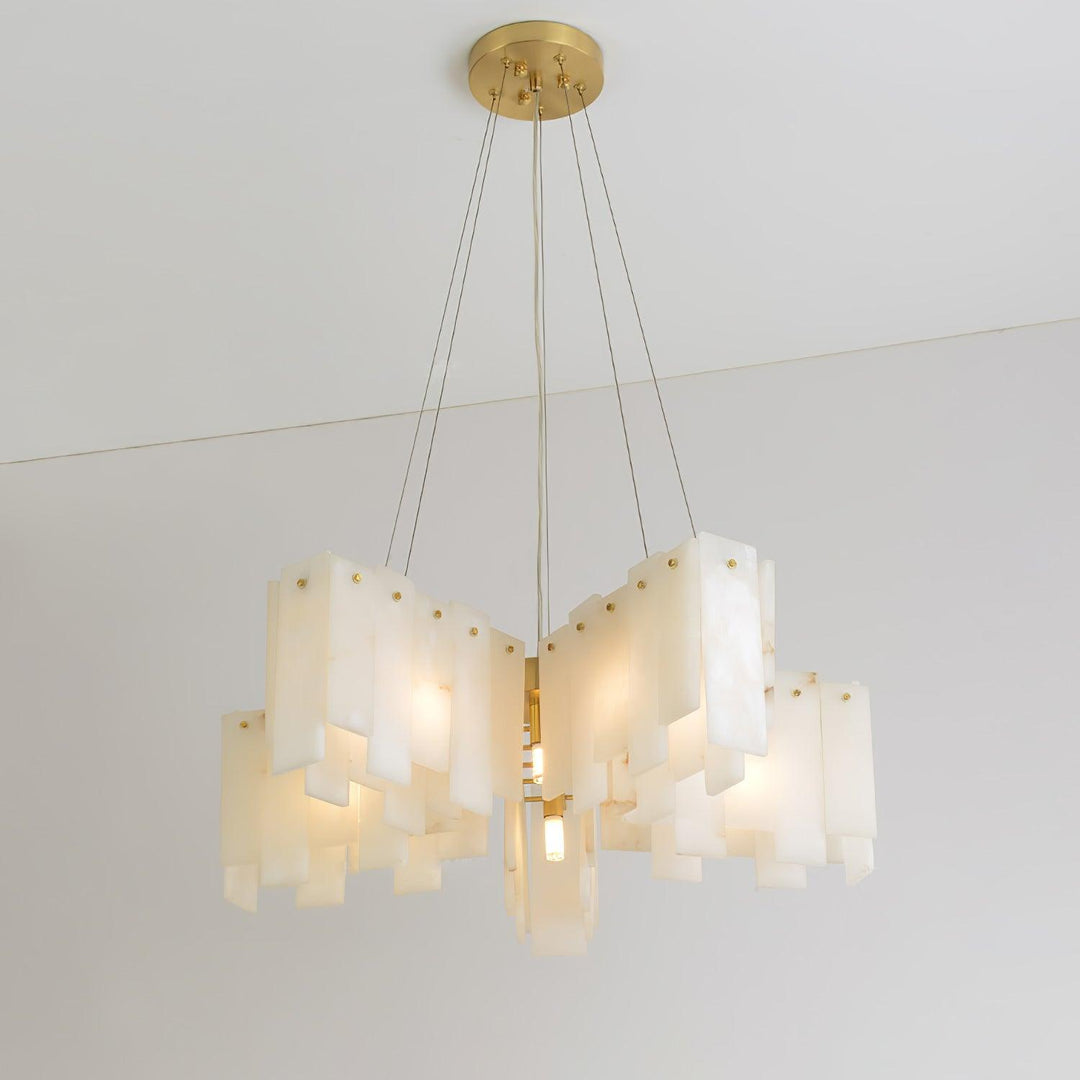Vevelila lampadario in alabastro