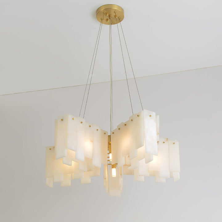 Vevelila lampadario in alabastro