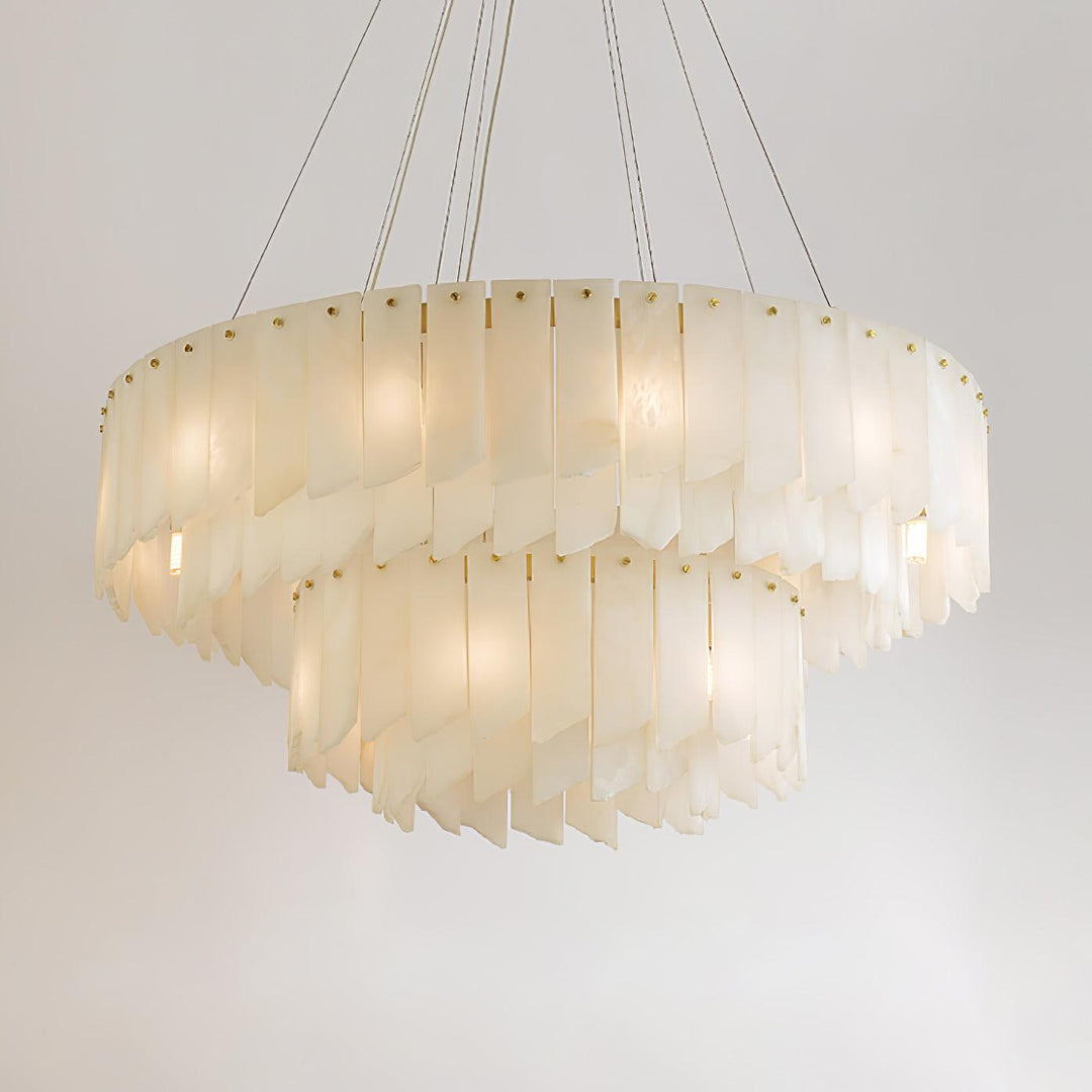 Vevelila lampadario in alabastro