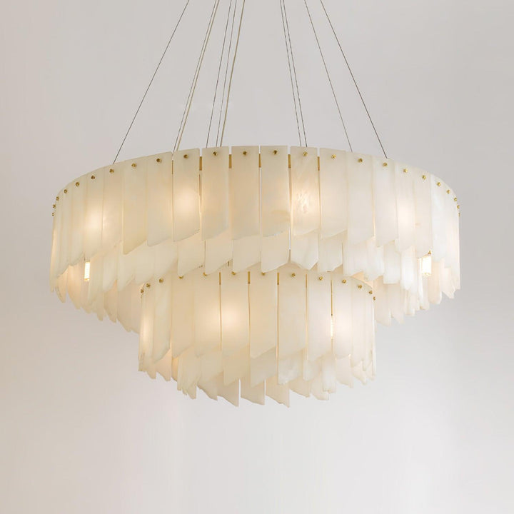 Vevelila lampadario in alabastro