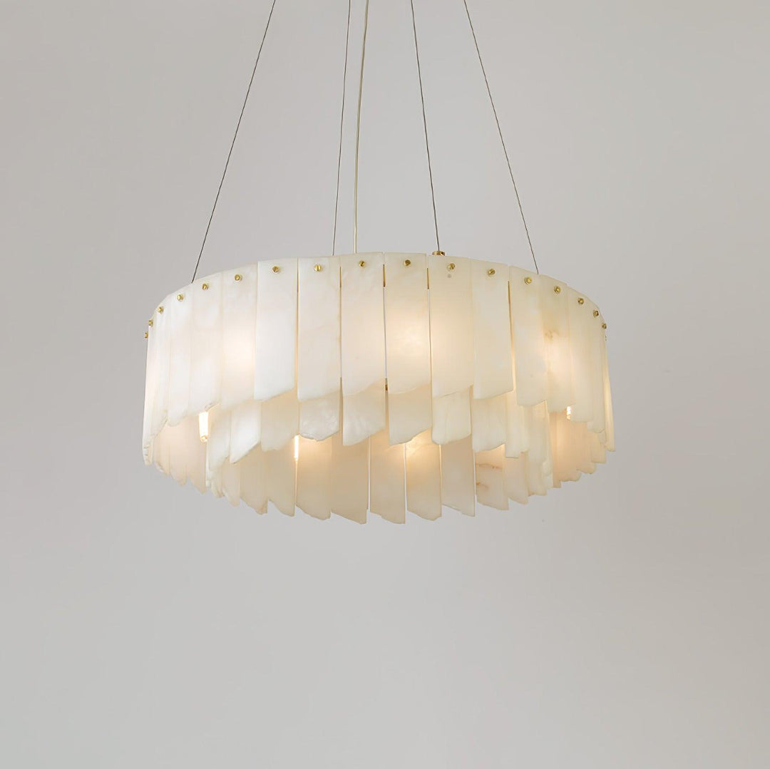 Vevelila lampadario in alabastro