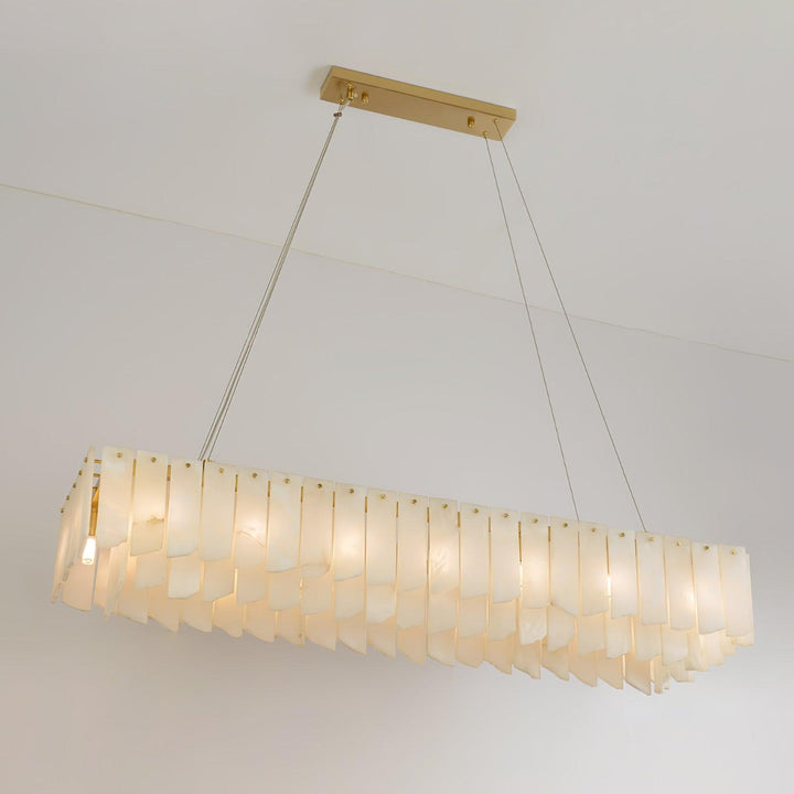 Vevelila lampadario in alabastro