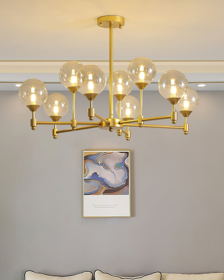 Celireon lampadario elegante in vetro