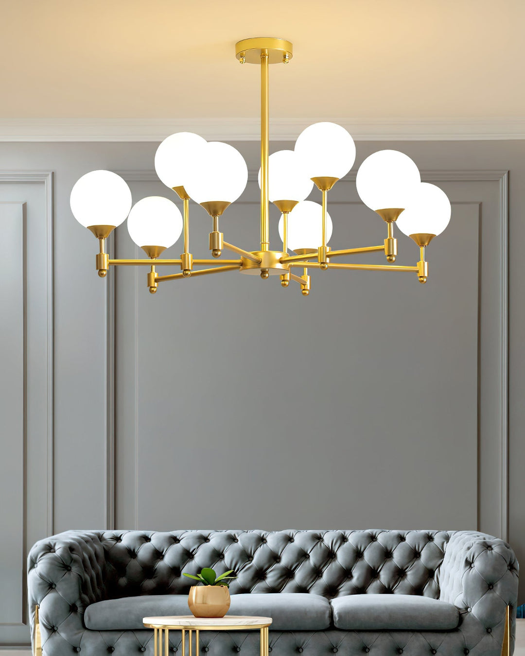 Celireon lampadario elegante in vetro