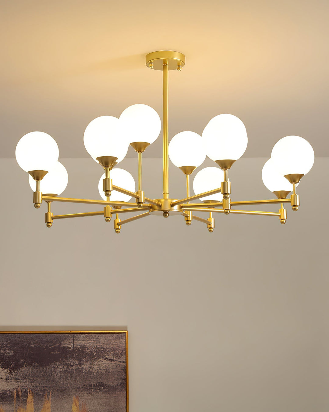 Celireon lampadario elegante in vetro