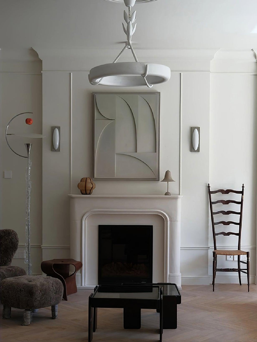 Sorarena lampadario in gesso