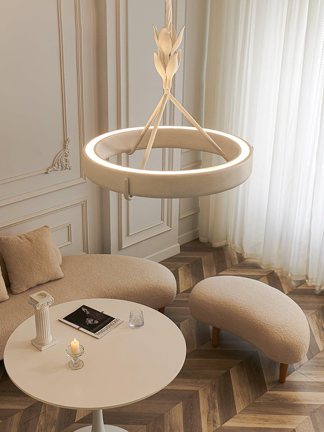 Sorarena lampadario in gesso