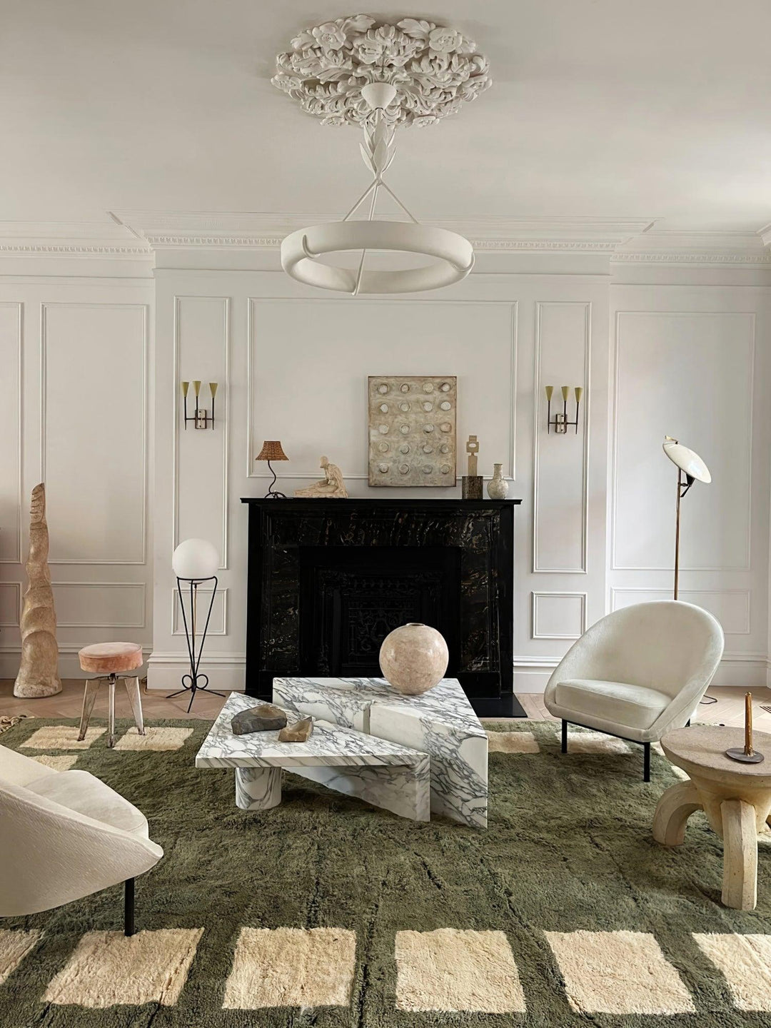 Sorarena lampadario in gesso