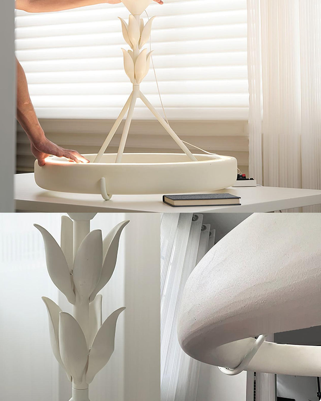 Sorarena lampadario in gesso