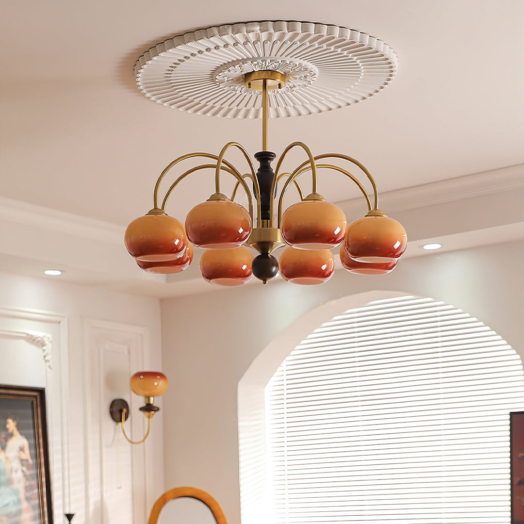 Rivirian lampadario Amberly Arch Bracci Curvi