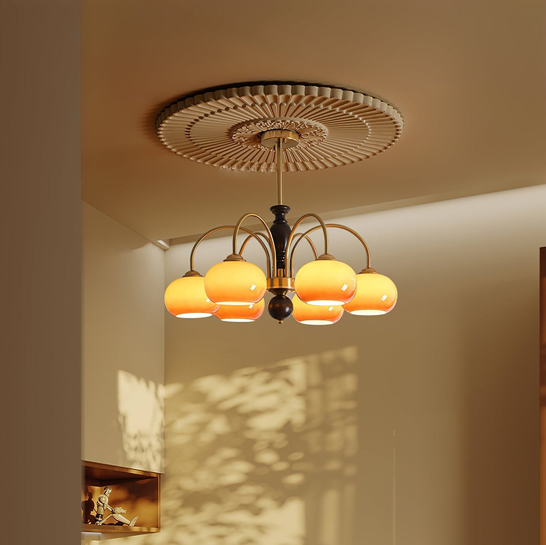 Rivirian lampadario Amberly Arch Bracci Curvi