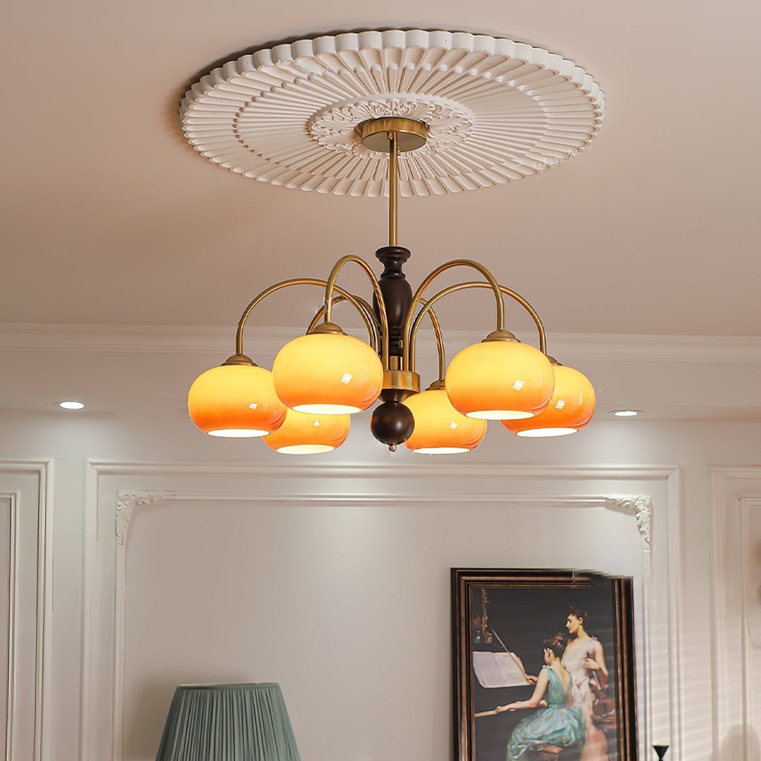 Rivirian lampadario Amberly Arch Bracci Curvi