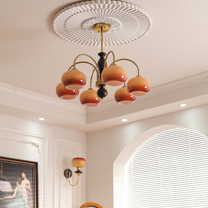 Rivirian lampadario Amberly Arch Bracci Curvi